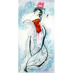 Chinese Beautiful Ladies Painting - CNAG009372