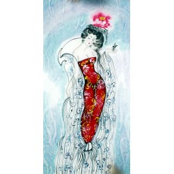 Chinese Beautiful Ladies Painting - CNAG009373