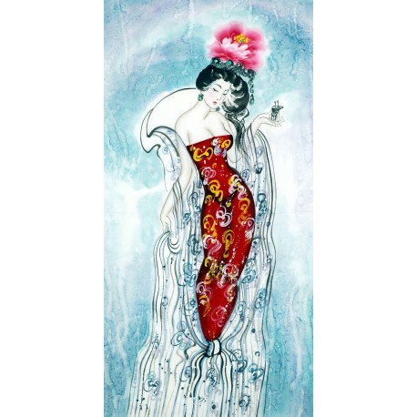 Chinese Beautiful Ladies Painting - CNAG009378