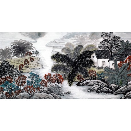 Chinese Landscape Painting - CNAG009394