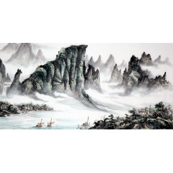 Chinese Landscape Painting - CNAG009397