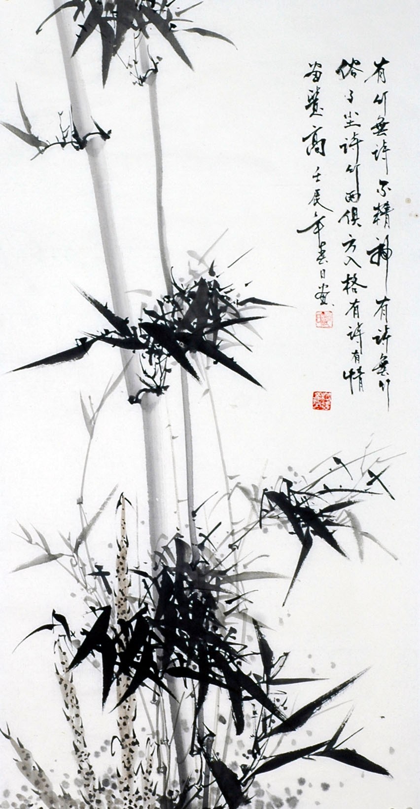 Chinese Ink Bamboo Painting - CNAG009414