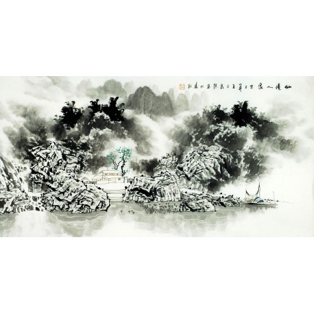 Chinese Aquarene Painting - CNAG009416
