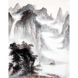 Chinese Landscape Painting - CNAG009423