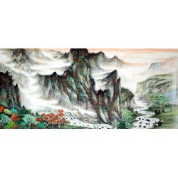 Chinese Landscape Painting - CNAG009424