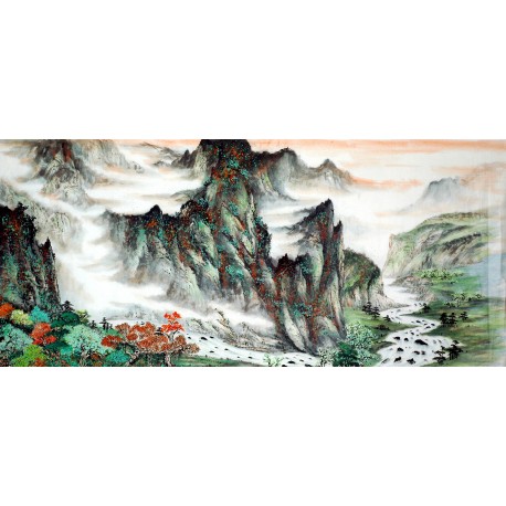 Chinese Landscape Painting - CNAG009424