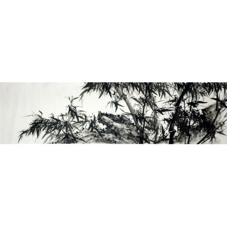 Chinese Ink Bamboo Painting - CNAG009427