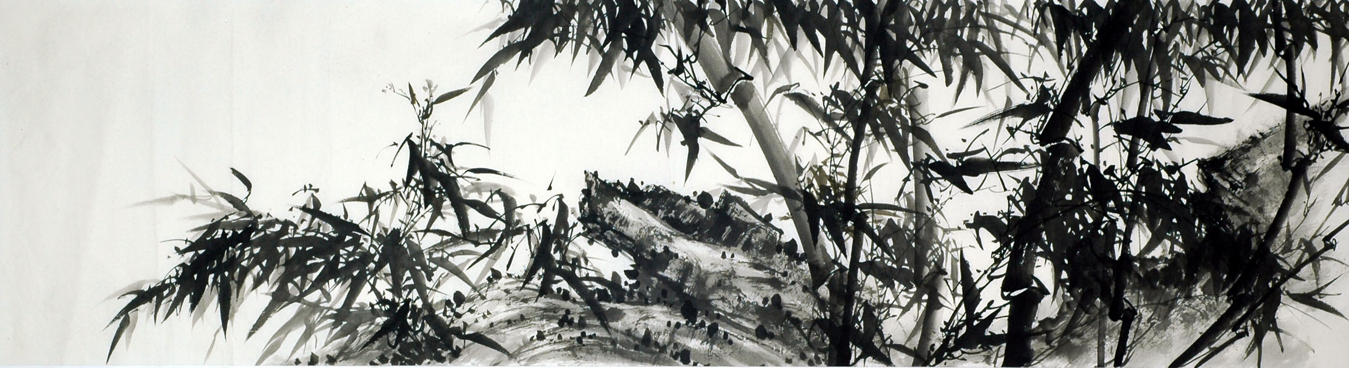 Chinese Ink Bamboo Painting - CNAG009427