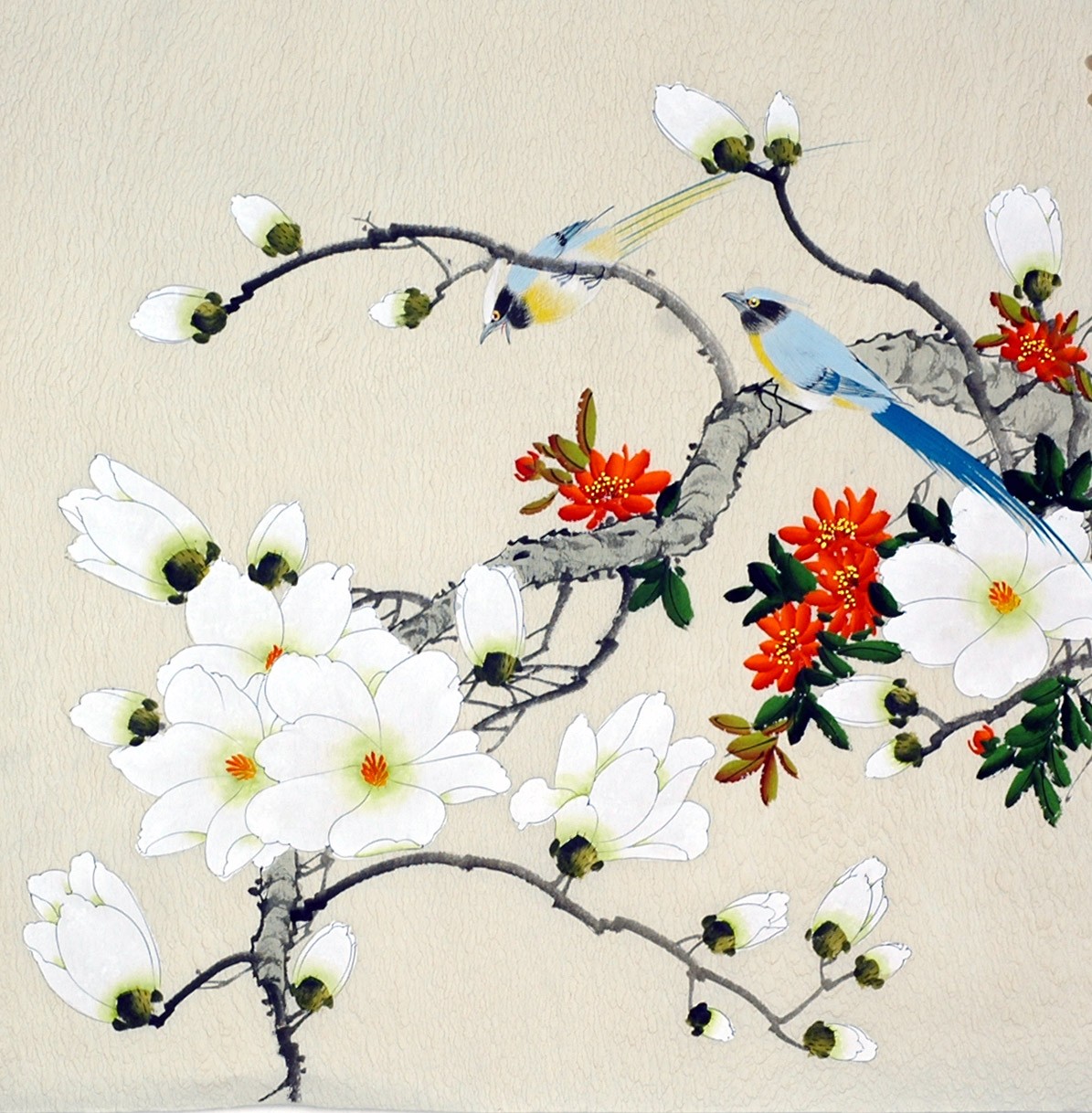 Chinese Flowers&Trees Painting - CNAG009436