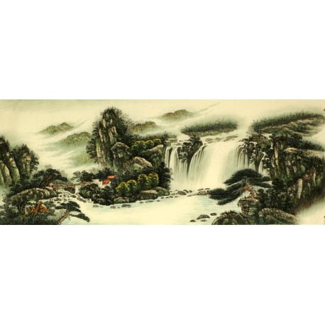 Chinese Landscape Painting - CNAG009451