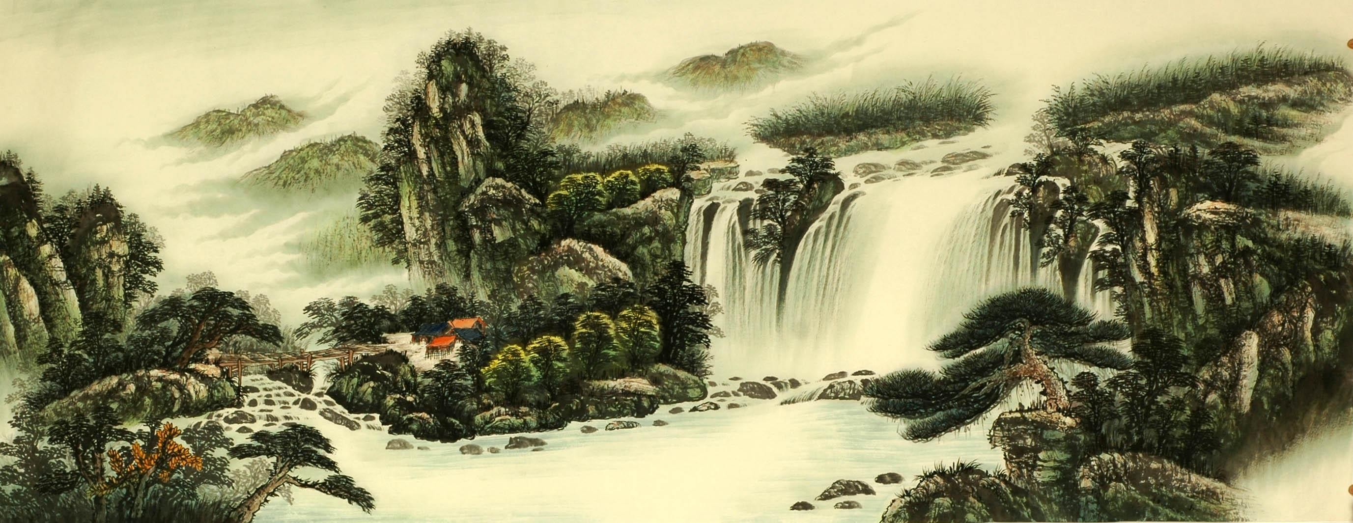 Chinese Landscape Painting - CNAG009451