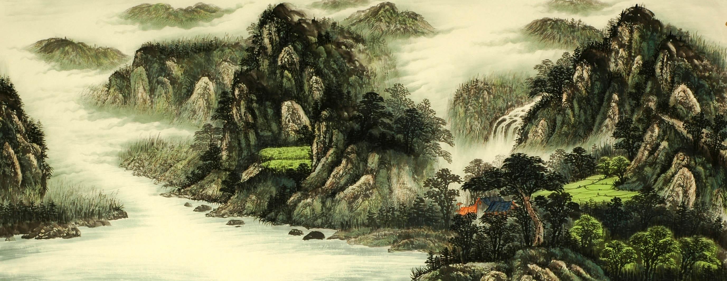 Chinese Landscape Painting - CNAG009452