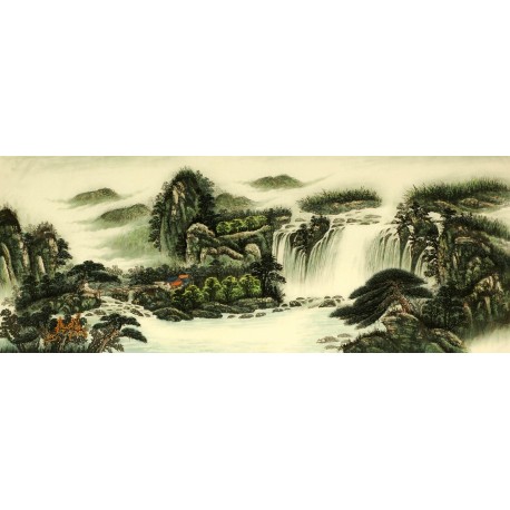 Chinese Landscape Painting - CNAG009453
