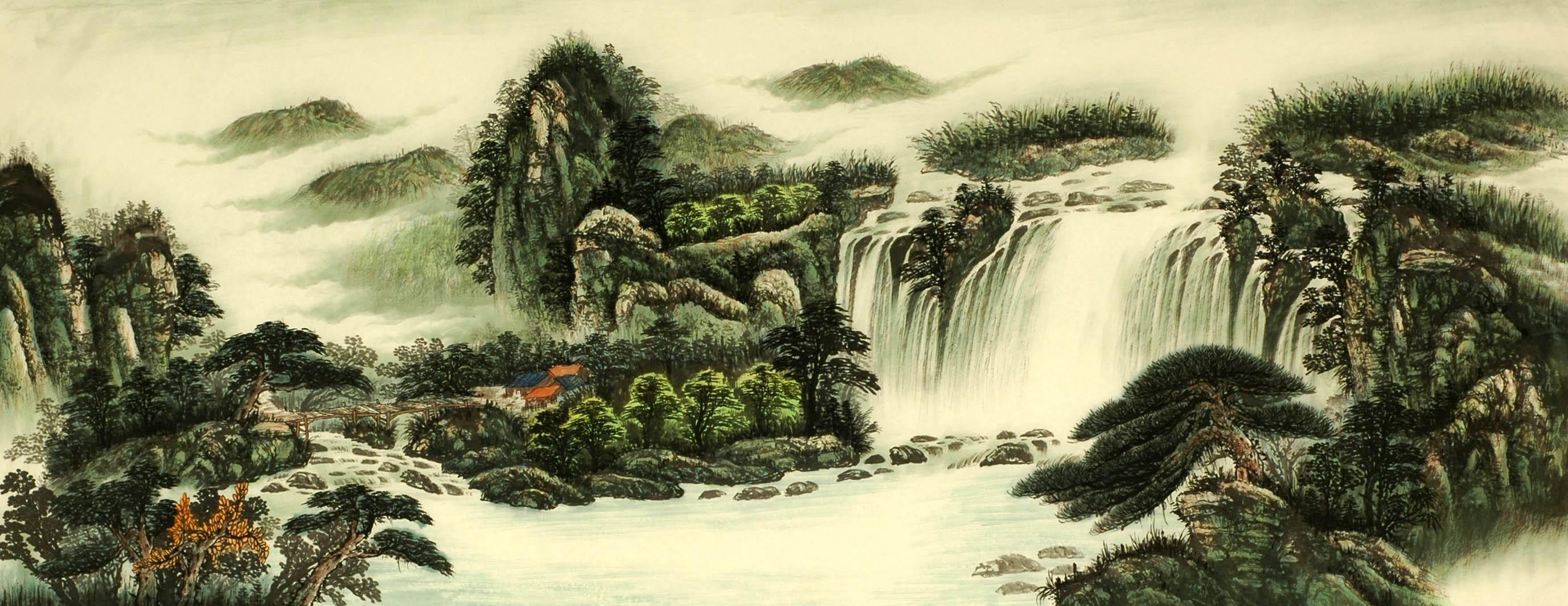 Chinese Landscape Painting - CNAG009453