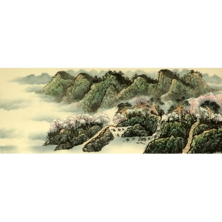 Chinese Landscape Painting - CNAG009456