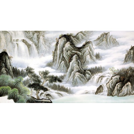 Chinese Landscape Painting - CNAG009457