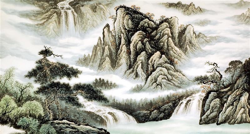 Chinese Landscape Painting - CNAG009458