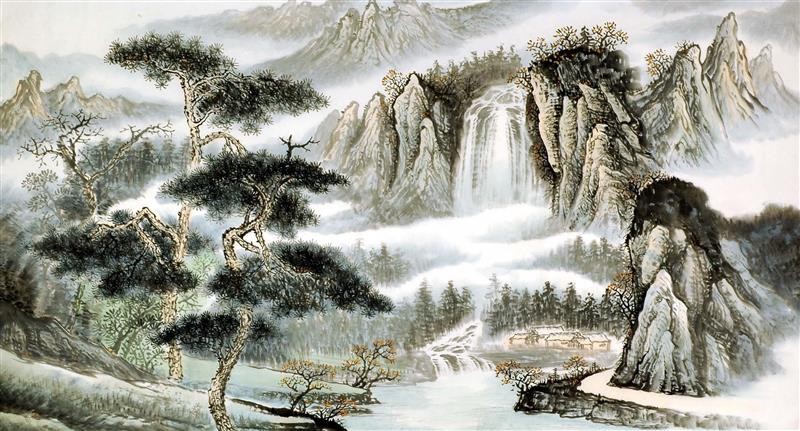 Chinese Landscape Painting - CNAG009459
