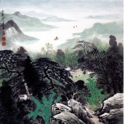 Chinese Landscape Painting - CNAG009460