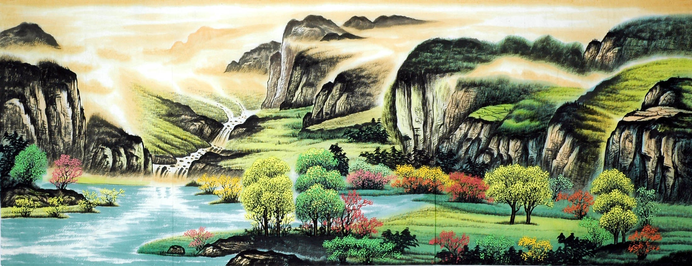 Chinese Landscape Painting - CNAG009465