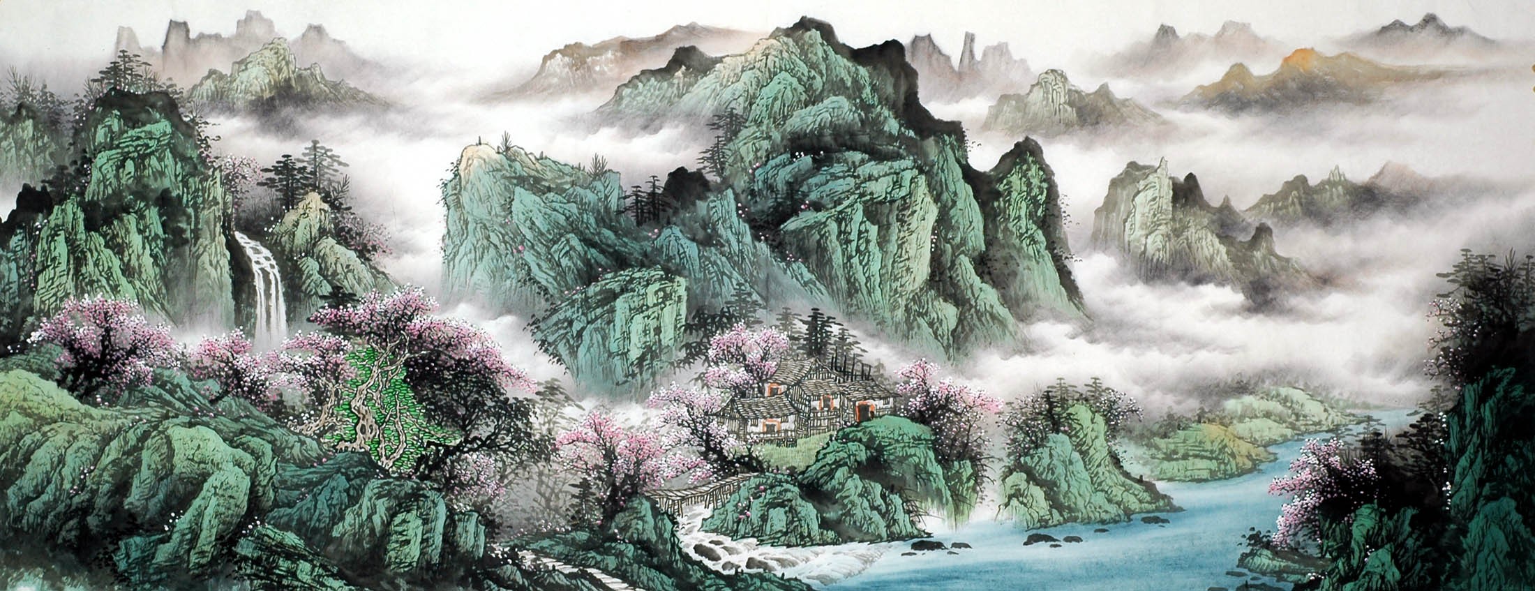 Chinese Landscape Painting - CNAG009467