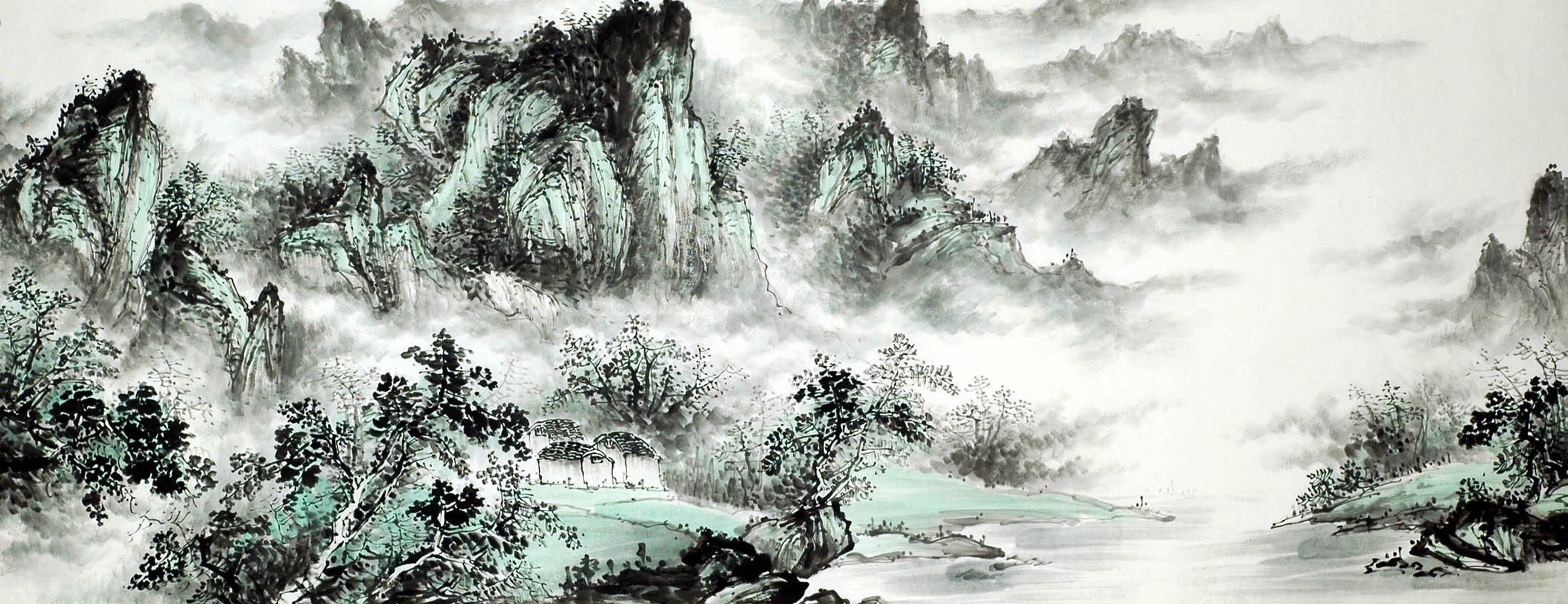 Chinese Landscape Painting - CNAG009468