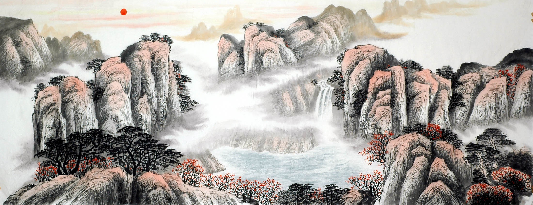 Chinese Landscape Painting - CNAG009471