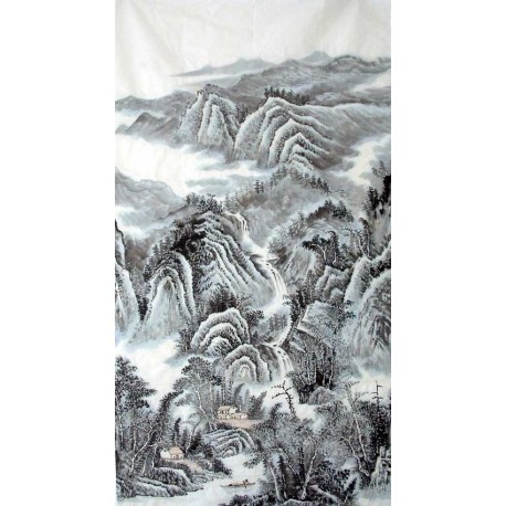 Chinese Landscape Painting - CNAG009473