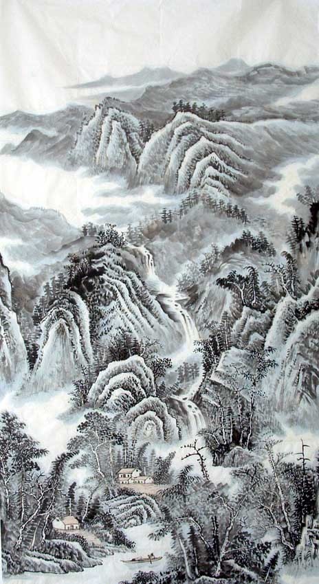 Chinese Landscape Painting - CNAG009473