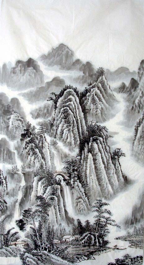 Chinese Landscape Painting - CNAG009475