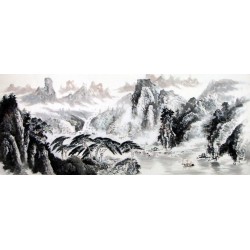 Chinese Landscape Painting - CNAG009476