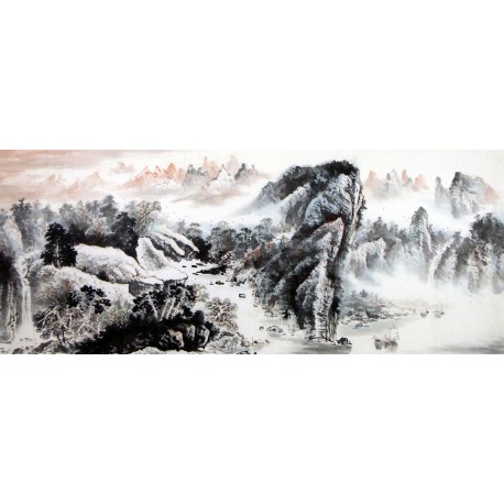 Chinese Landscape Painting - CNAG009477