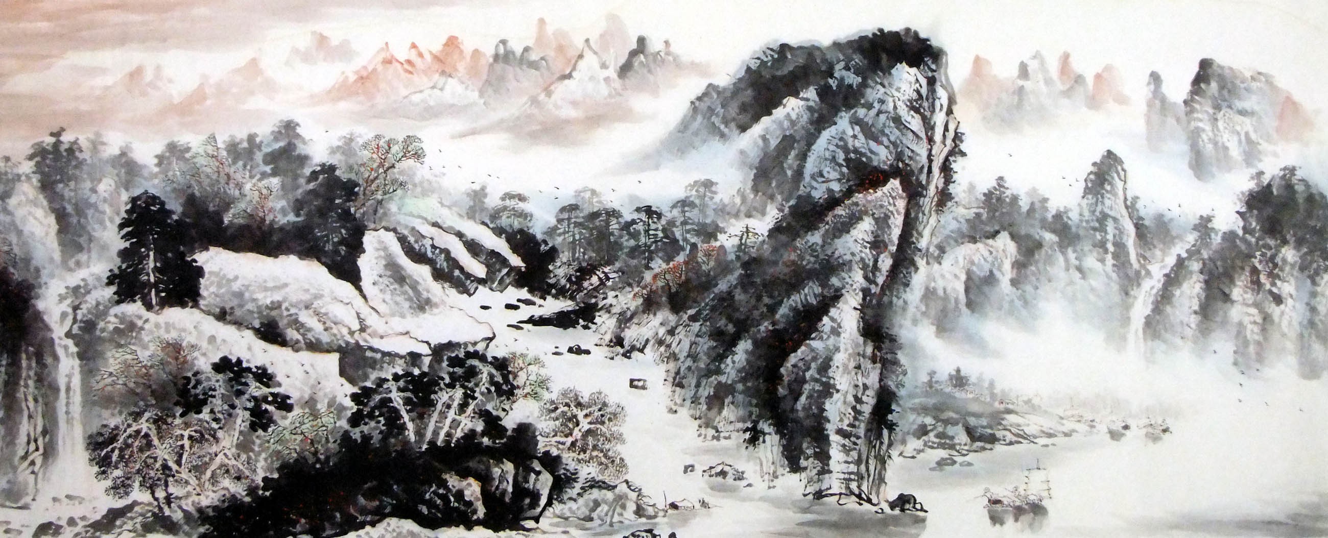Chinese Landscape Painting - CNAG009477