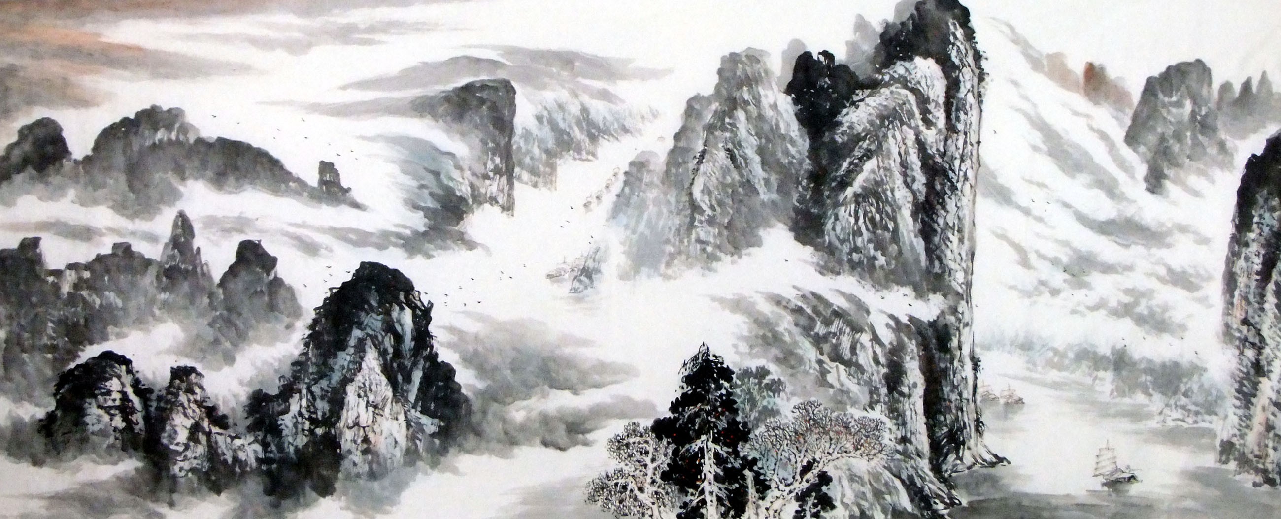 Chinese Landscape Painting - CNAG009479