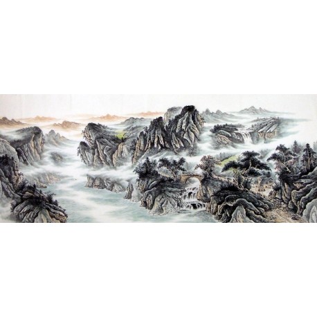 Chinese Landscape Painting - CNAG009482