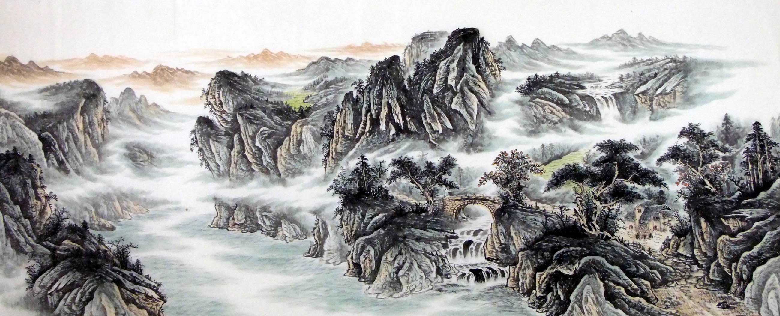Chinese Landscape Painting - CNAG009482