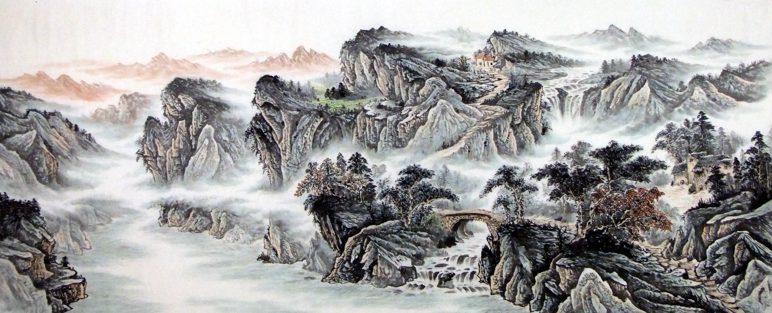 Chinese Landscape Painting - CNAG009483