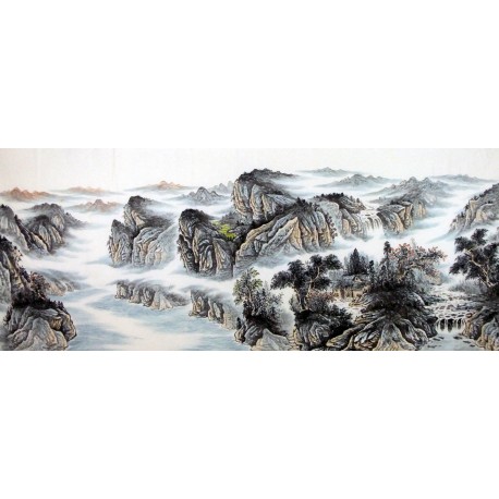 Chinese Landscape Painting - CNAG009484