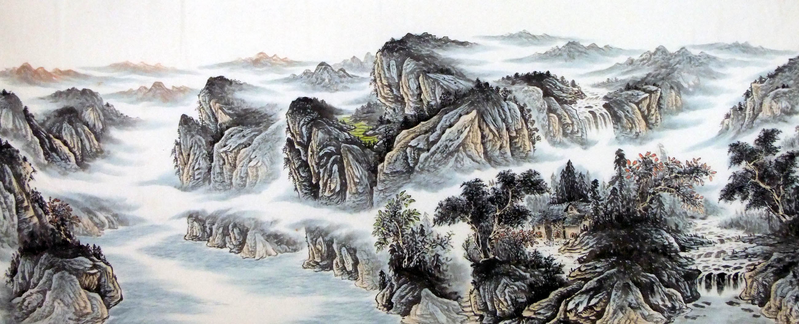 Chinese Landscape Painting - CNAG009484
