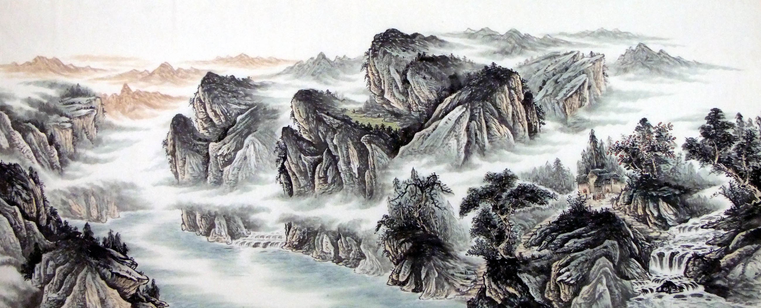Chinese Landscape Painting - CNAG009485
