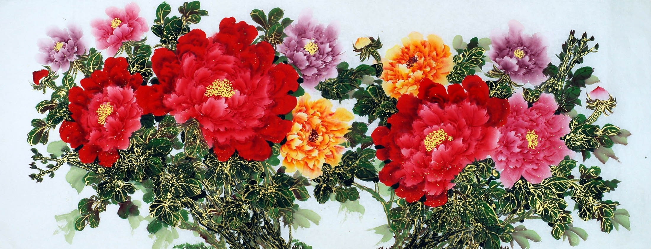 Chinese Peony Painting - CNAG009489
