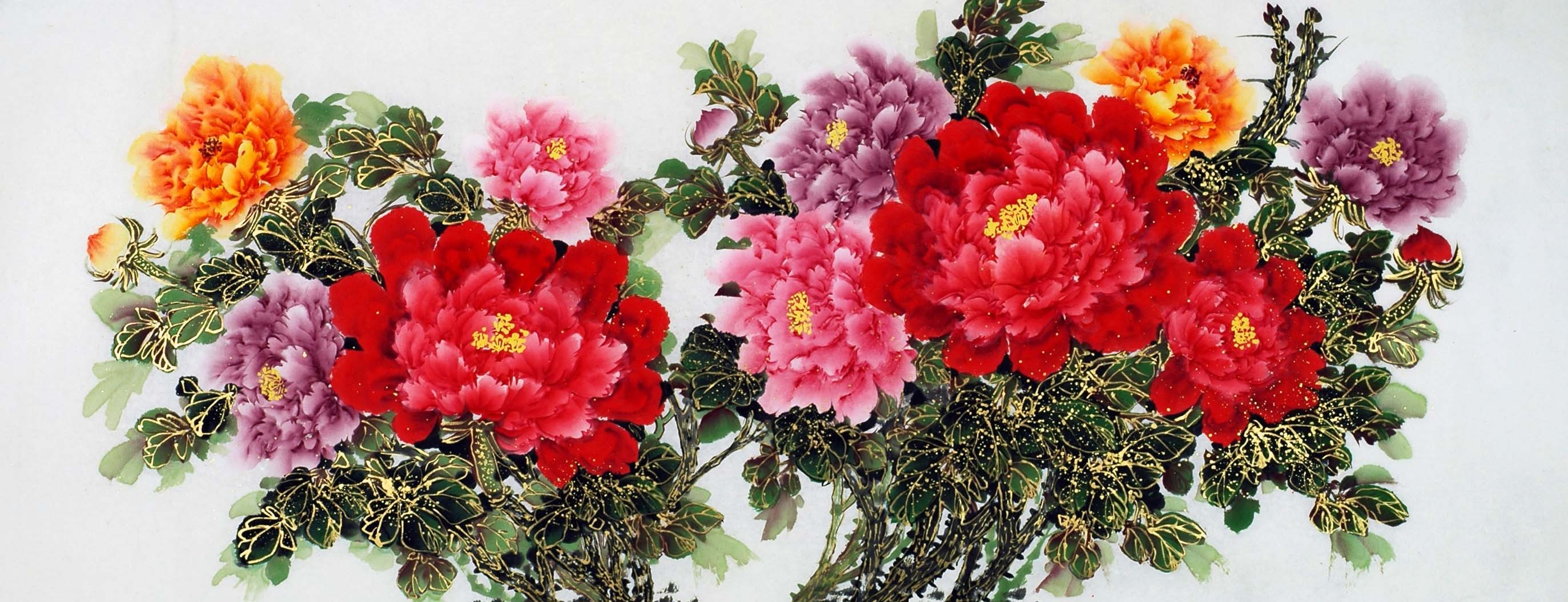 Chinese Peony Painting - CNAG009490