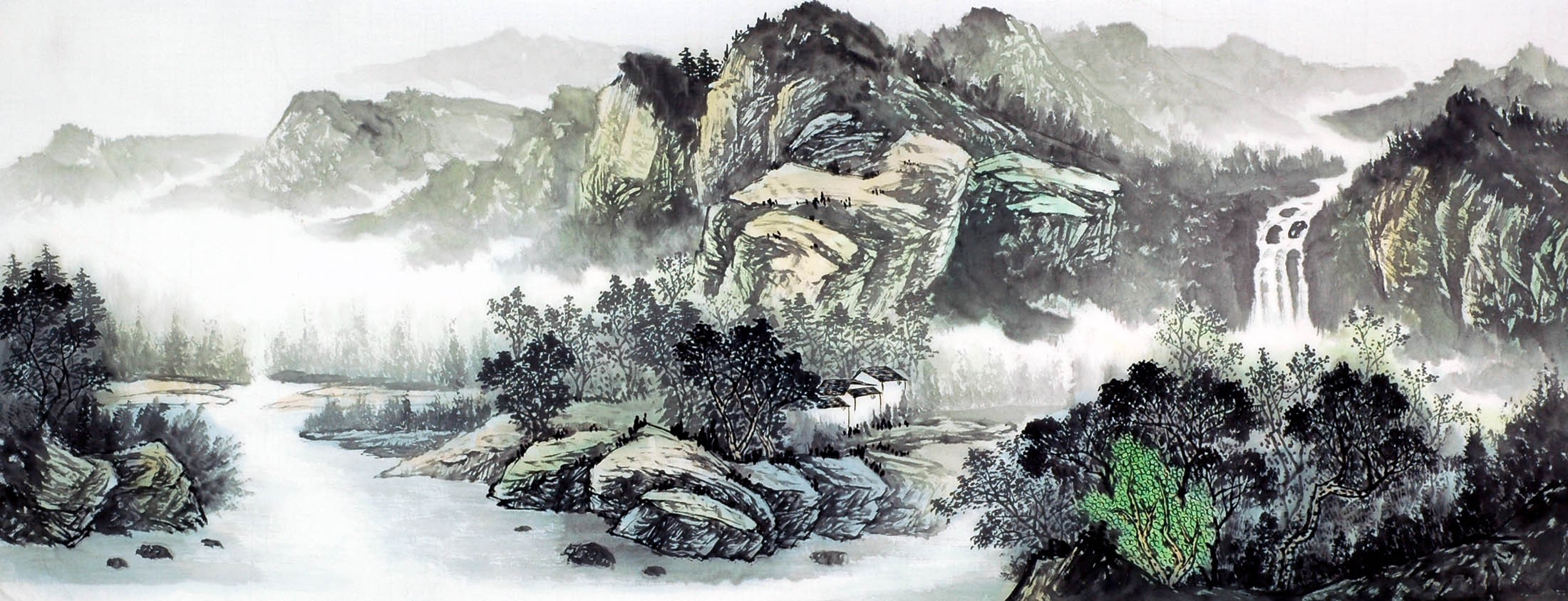 Chinese Landscape Painting - CNAG009492