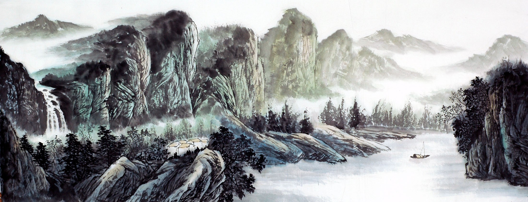 Chinese Landscape Painting - CNAG009493