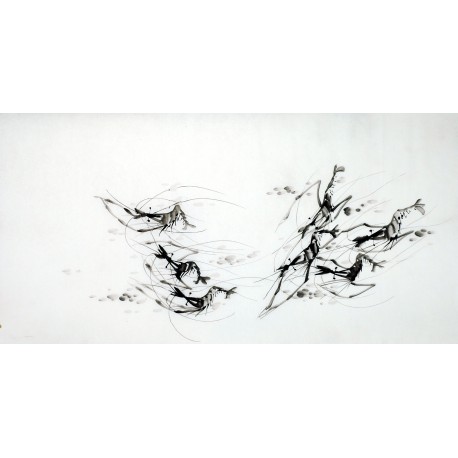 Chinese Shrimp Painting - CNAG009503