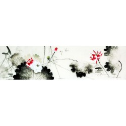 Chinese Lotus Painting - CNAG009507