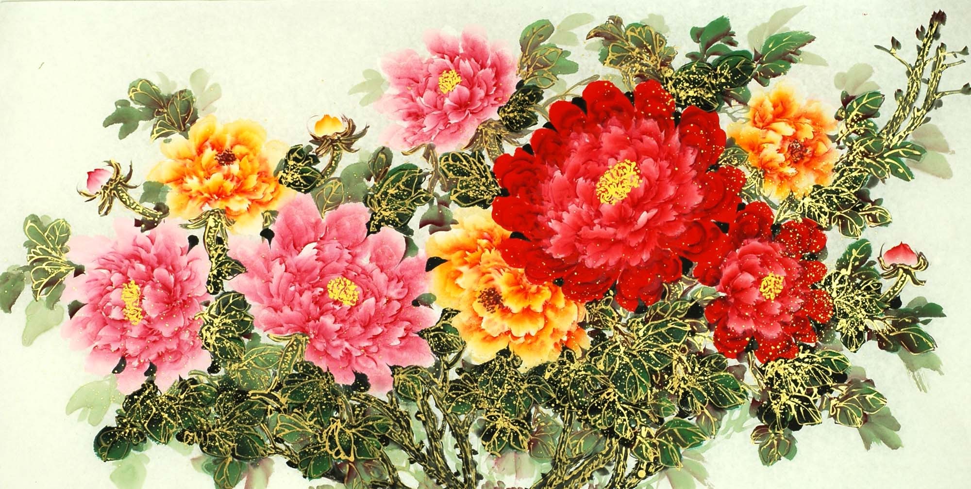 Chinese Peony Painting - CNAG009510