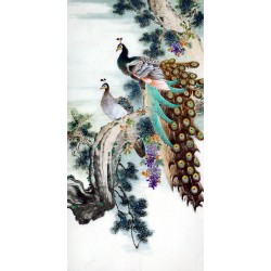 Chinese Peacock Painting - CNAG009515
