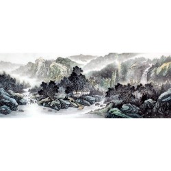 Chinese Landscape Painting - CNAG009517