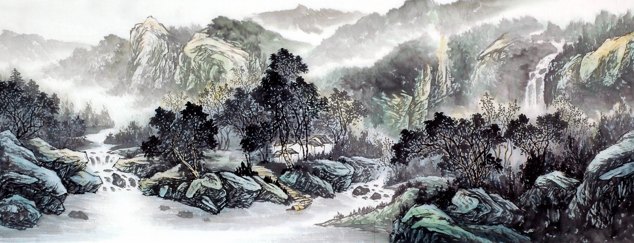 Chinese Landscape Painting - CNAG009517